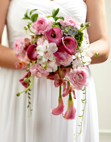  Pink Cascade Bouquet - W30-5081
