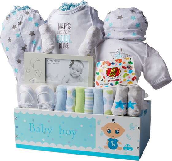 IBD 969 BABY TRAY (BOY) Gift Basket